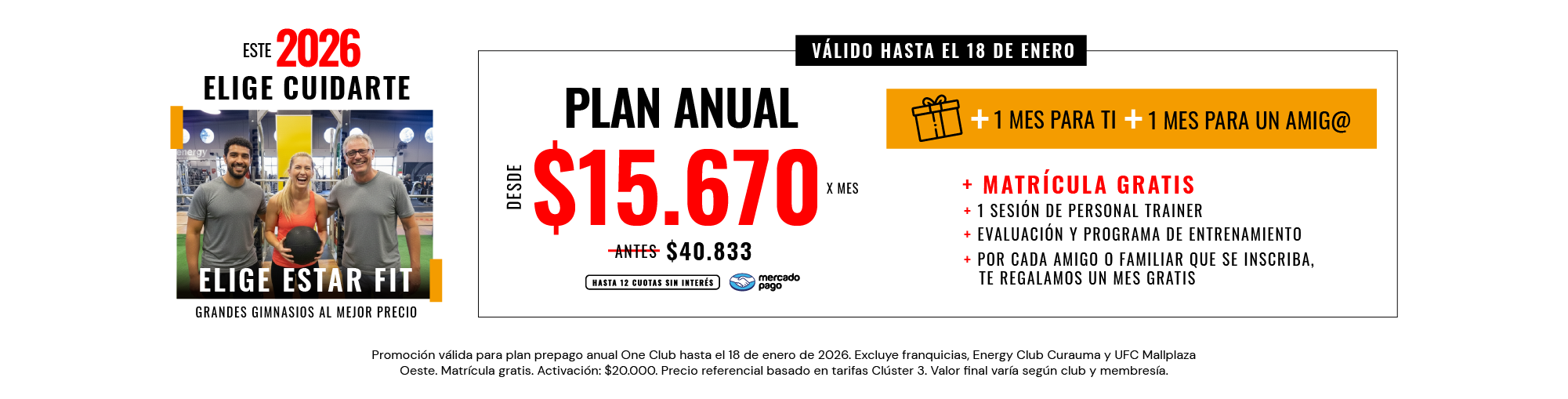 Cyber: grandes descuentos en Energy Club