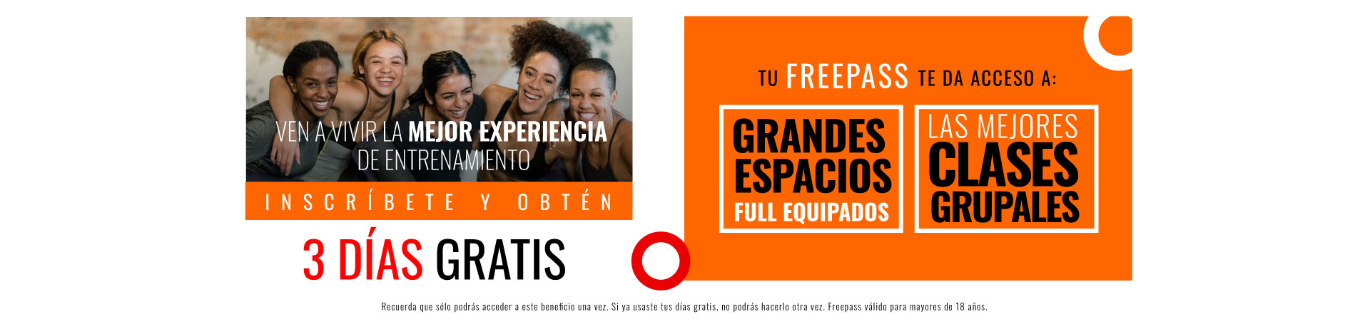 Completa el formulario y obtén tu Freepass con 3 días gratis en Energy Club. Accede a grandes espacios, equipos de última generación y las mejores clases grupales. ¡Sin costo ni compromiso!